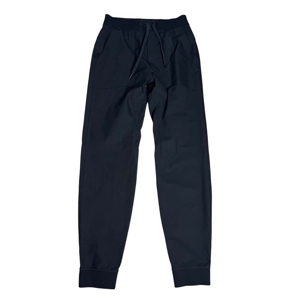 Lululemon Men's ABC  Warpstreme Black Jogger  Size M Tapered Back Zip‎ Pocket